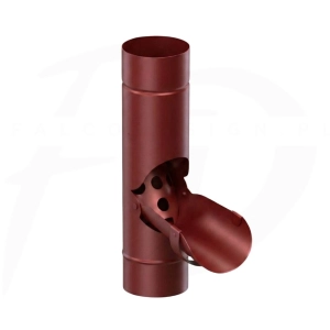 Łapacz deszczówki stalowy ⌀ 100 firmy KROP kolor czerwony